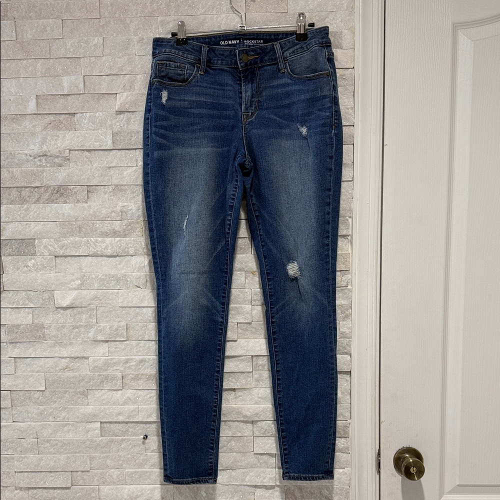 Old Navy Indigo Ripped Skinny Jeans